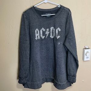 ACDC Lane Bryant Grey Crewneck
